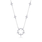 Iris - Moissanite S925 Sterling Silver And Platinum Plating Pendant