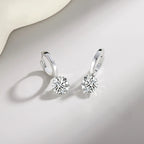 Top-quality Moissanite Luxury And Fashionable Light Luxury Jewelry Silver Stud Earrings S925 Silver Plated Platinum NP Collection
