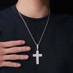 A Luxurious And Fashionable Minimalist Jewelry Pendant Necklace Set With Top-quality Moissanite, Made Of S925 Silver Electroplated With Platinum. - N&P Colletion