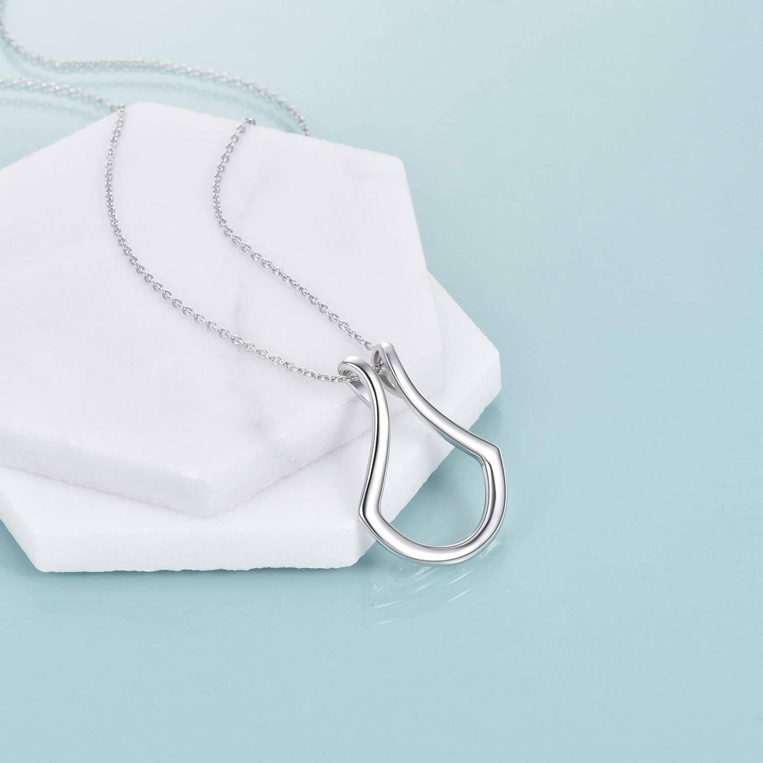 Sterling Silver Ring Holder Necklace Pendant