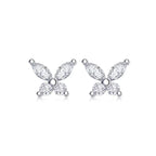 Top-quality Moissanite Luxury And Fashionable Light Luxury Jewelry Silver Stud Earrings S925 Silver Plated Platinum NP Collection