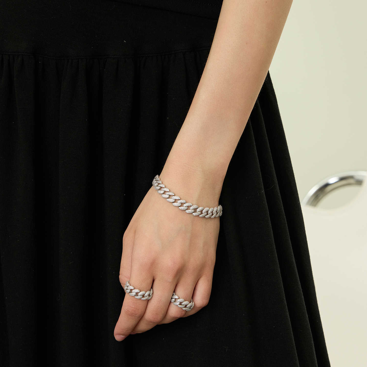 Simple Style Random Combination Cuban Bracelet