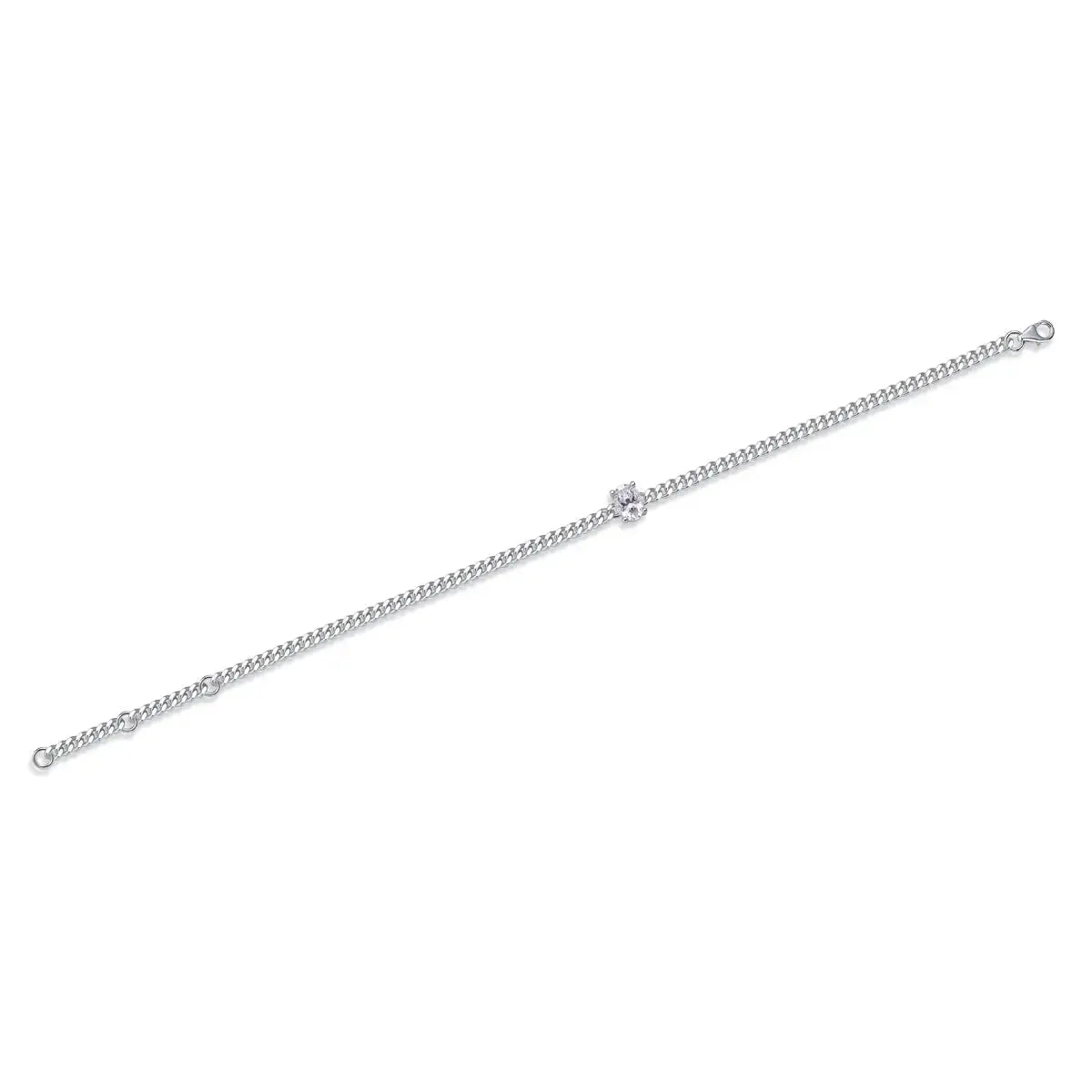 Breakthrough - Set With Top-quality Moissanite, Fashionable And Light Luxury Jewelry Silver Bracelet S925, Silver-plated Platinum NP Collection