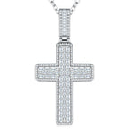 A Luxurious And Fashionable Minimalist Jewelry Pendant Necklace With Top-quality Moissanite, Made Of S925 Silver Electroplated With Platinum. - N&P Colletion