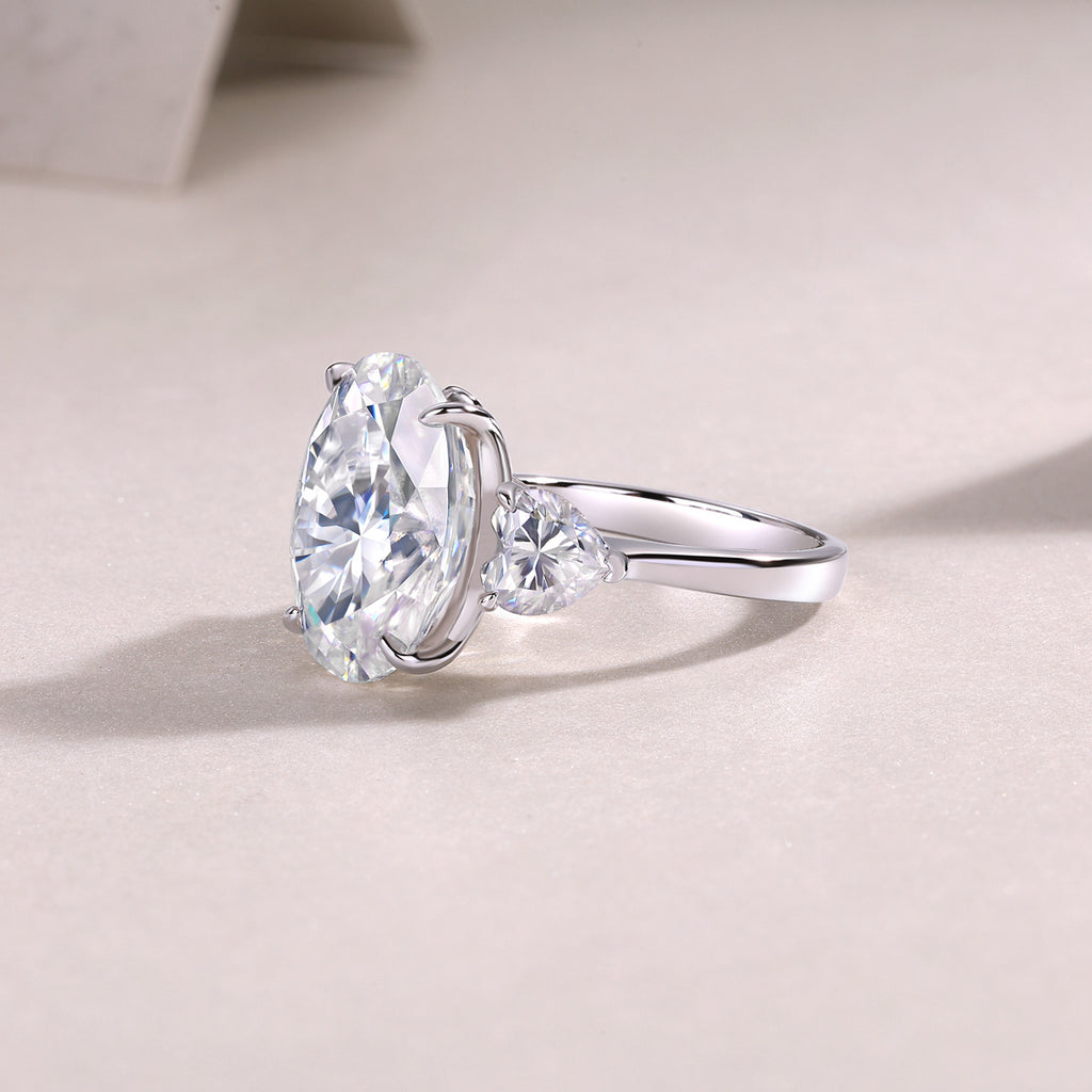 Soul Resonance - Moissanite S925 Sterling Silver And Platinum-plated Diamond