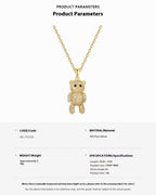 Personality Cute Bear Clavicle Chain