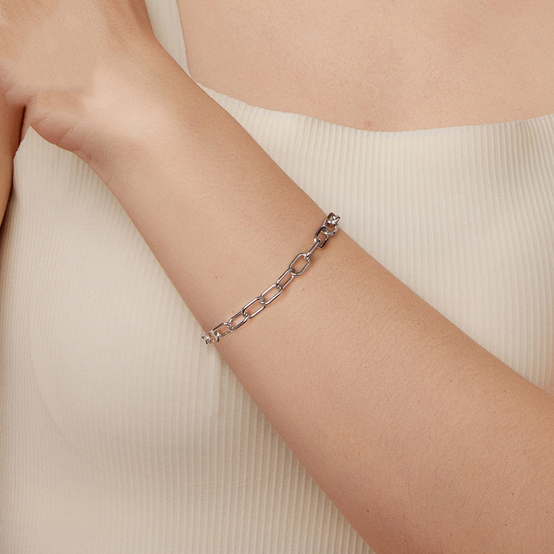 Fashion Chain S925 Sterling Silver Bracelet