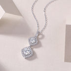 Snowy Wonderland - 1-carat Moissanite S925 Sterling Silver And Platinum Plating
