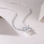 1Eternal – Fashionable & Luxurious Moissanite Necklace, S925 Sterling Silver NP Collection