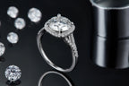 A 3-carat Luxury And Fashionable Light Luxury Jewelry Silver Ring With Top-quality Moissanite, S925 Silver Plated With Platinum NP Collection
