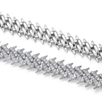 A Luxurious And Fashionable Minimalist Jewelry Bracelet Featuring Top-quality Moissanite, Made Of S925 Silver Electroplated With Platinum. - N&P Colletion