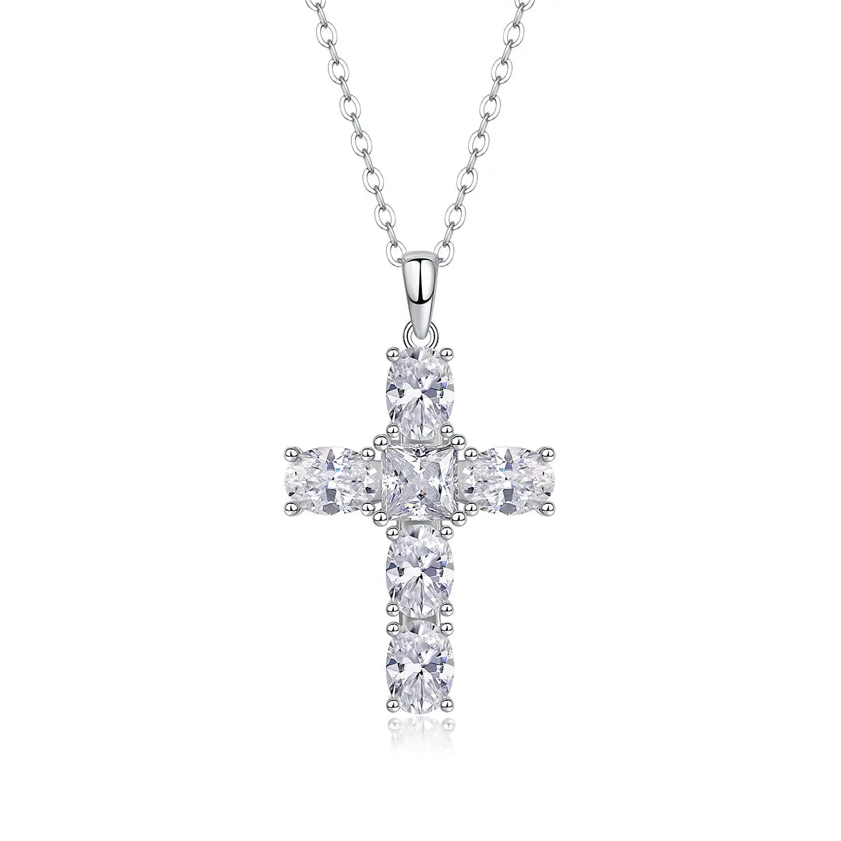 Soul Guidance - Pendant with Moissanite S925 Sterling Silver and Platinum-Plated Diamond