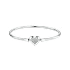 S925 Sterling Silver Shining Heart-shaped Zircon Bracelet