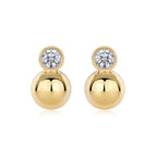 Crystal Drop Earrings – Luxurious Light Luxury Moissanite S925 Gold-Plated Silver Stud Earrings NP Collection