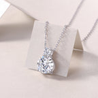 Jazz Manor - 3-carat Moissanite S925 Sterling Silver And Platinum-plated Pendant