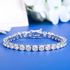 2-6mm Full Set Moissanite Girl S925 Silver Ao Advanced Design Bracelet