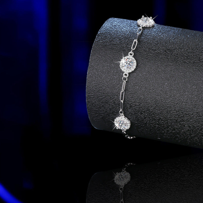 S925 Sterling Silver Bracelet Diamond Bracelet
