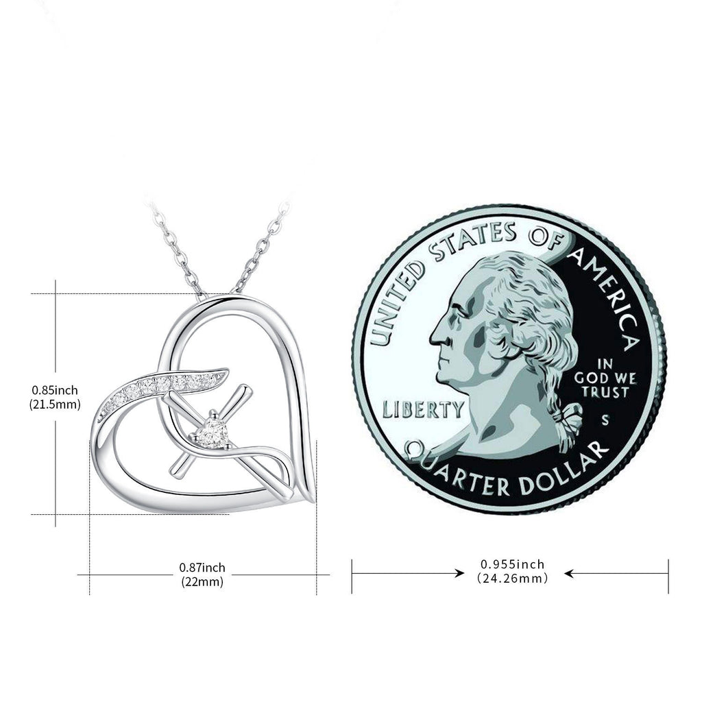 Cross Necklace 925 Sterling Silver Love Heart Infinity Faith Necklace Hope Pendant Cross