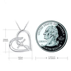 Cross Necklace 925 Sterling Silver Love Heart Infinity Faith Necklace Hope Pendant Cross