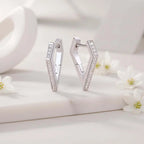 Mini Moissanite Stud Earrings – S925 Sterling Silver Platinum-Plated
