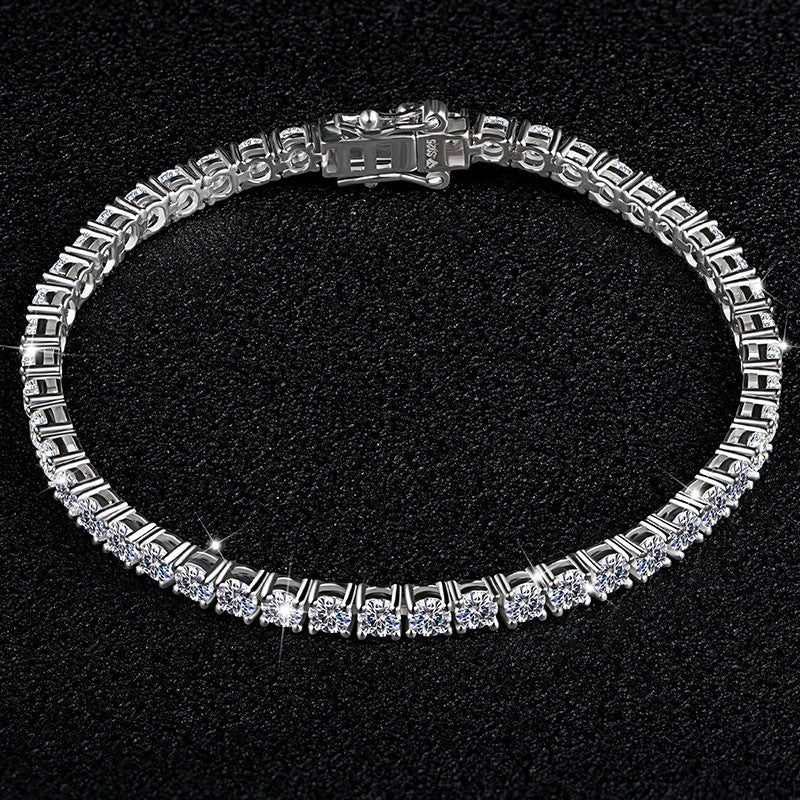 S925 Silver Mosan Diamond Bracelet