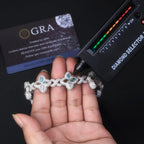 A Luxurious And Fashionable Minimalist Jewelry Bracelet Featuring Top-quality Moissanite, Made Of S925 Silver Electroplated With Platinum. - N&P Colletion