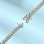 Moissanite Tennis Bracelet 14K Gold Plated D Color VVS1 