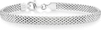Miabella 925 Sterling Silver Italian 5Mm Mesh Link Chain Bracelet 