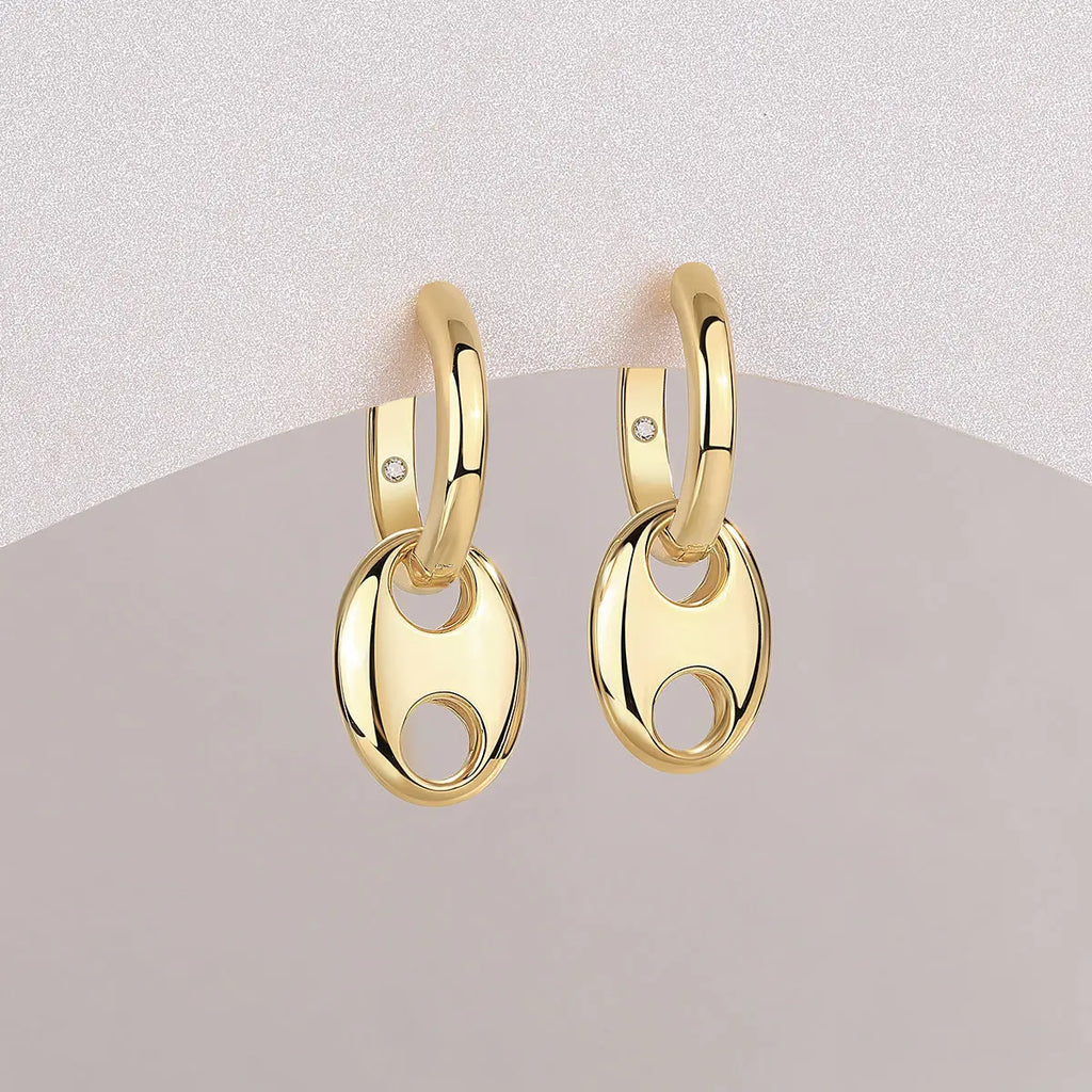 Beautiful – Luxurious Light Luxury Moissanite S925 Gold-Plated Silver Stud Earrings NP Collection