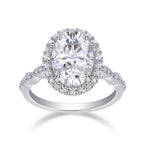 Bright Moon - Moissanite S925 Sterling Silver And Platinum-plated Diamond Ring