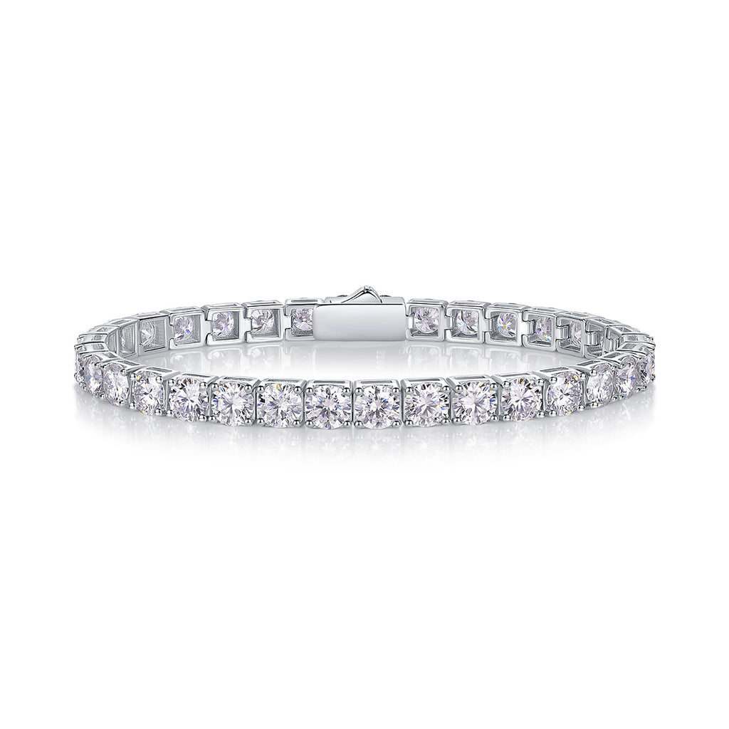 Gravitation Mossan Diamond S925 Silver Bracelet