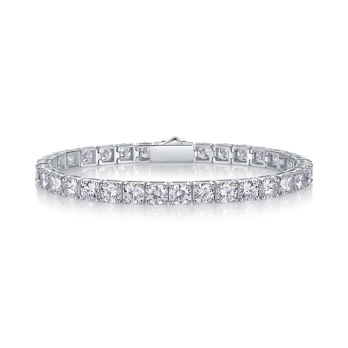 Gravitation Mossan Diamond S925 Silver Bracelet