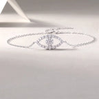 1Wishing Elf Luxury Fashion Mosan Diamond S925 Silver Bracelet NP Collection