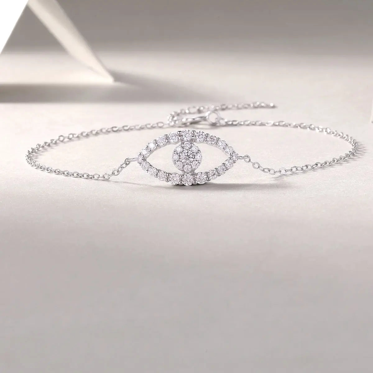 1Wishing Elf Luxury Fashion Mosan Diamond S925 Silver Bracelet NP Collection
