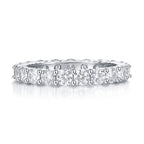 Wedding Ring Set With Top-quality Moissan S925 Silver And Platinum-plated Diamond