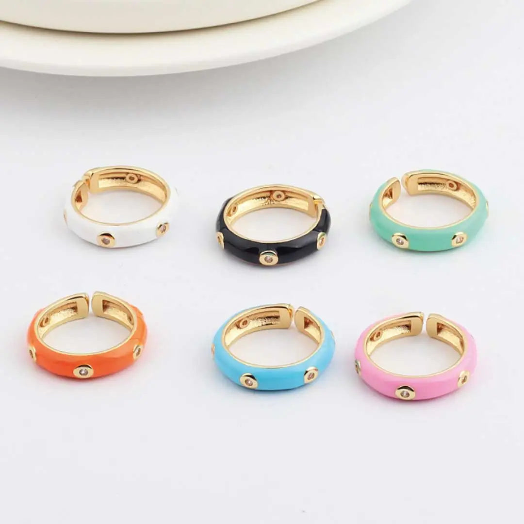 Stackable Enamel Band NP Colletion