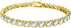 Gold Flash Silver Bracelet 