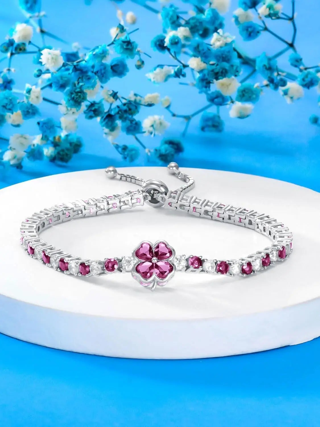 3.4Mm CZ Tennis Bracelet 925 Sterling Silver 