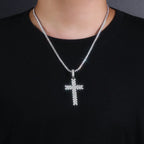 Holy Light - A Fashionable And Trendy Necklace Pendant Set With Top-quality Moissanite S925 And Silver Plated With Platinum Can Be Tested With A Diamond Pen NP Collection