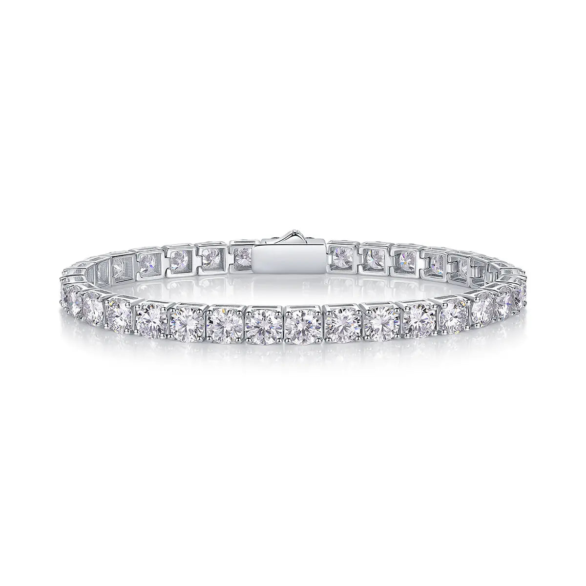 Universal Gravitation – Moissanite Fashion Light Luxury Silver Bracelet, S925 Platinum Plated NP Collection
