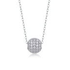 Meet At This Moment - Moissanite S925 Sterling Silver And Platinum Plating Pendant