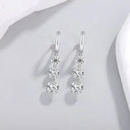 Moissanite Luxury & Fashionable Light Luxury Silver Stud Earrings – S925 Platinum Plated - N&P Colletion