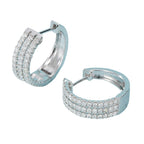 18K White Gold Natural Diamond Earrings