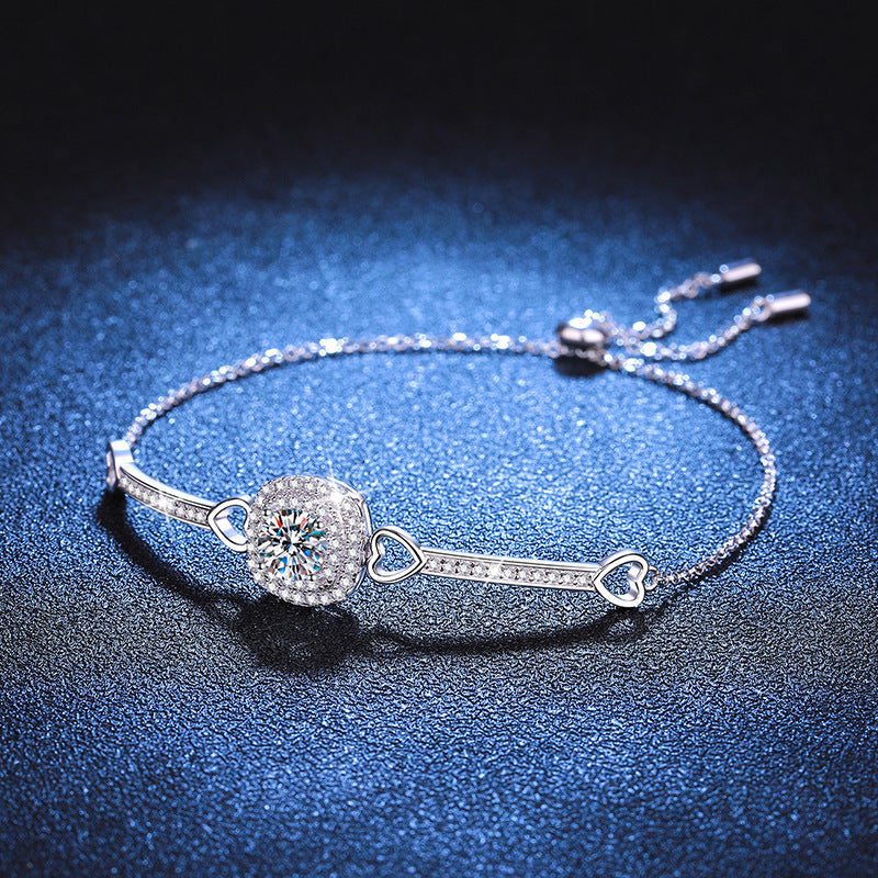 Square Bag Sterling Silver Bracelet