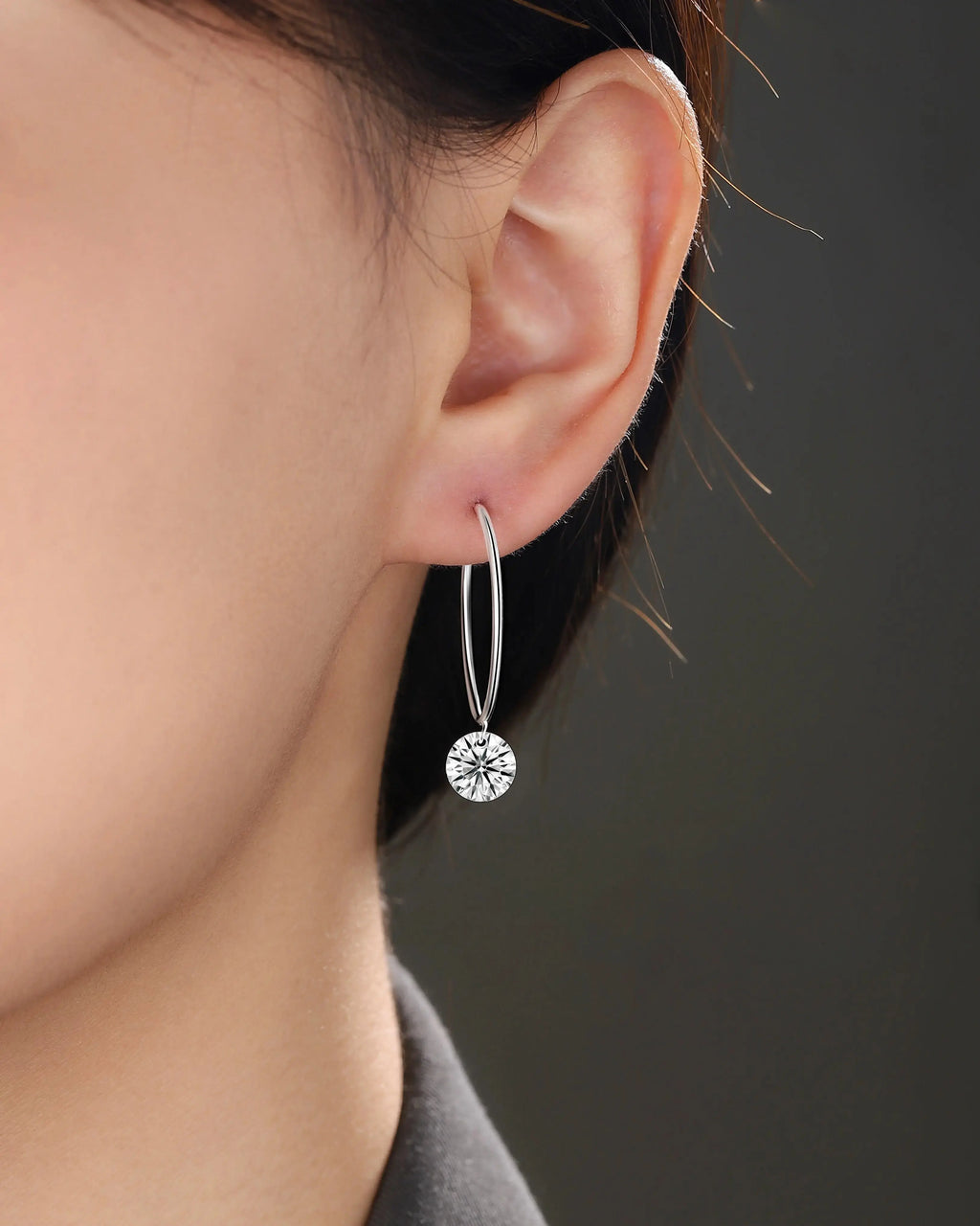 Moissanite Luxury and Fashionable Light Luxury Silver Stud Earrings – S925 Platinum Plated - N&P Colletion