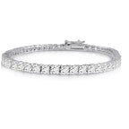 14kt Gold Plated Brilliant Cut and Shine Diamond CZ Tennis Bracelet