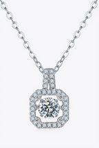 Adored Moissanite 925 Sterling Silver Necklace