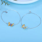 Designer Elegant Gemstone Butterfly Bracelet in 925 Silver