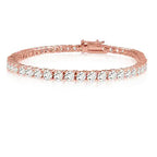 14kt Gold Plated Brilliant Cut and Shine Diamond CZ Tennis Bracelet