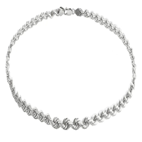 Savlano 925 Sterling Silver Rope Chain Bracelet For Women & Men